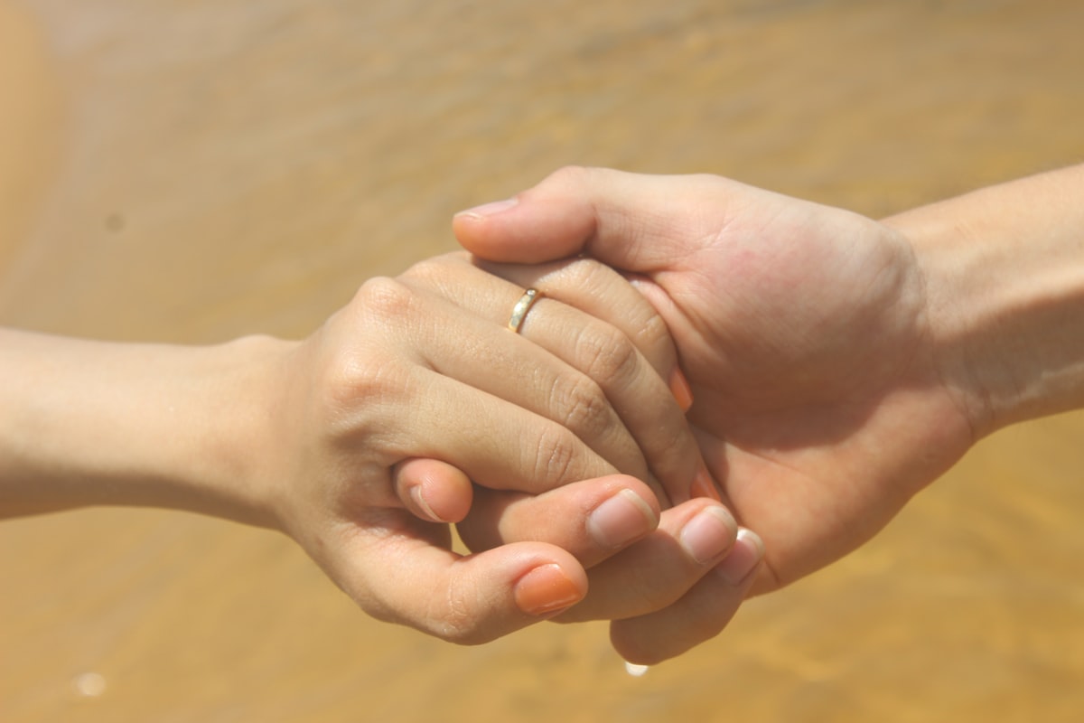 Couple sharing a meaningful conversation
